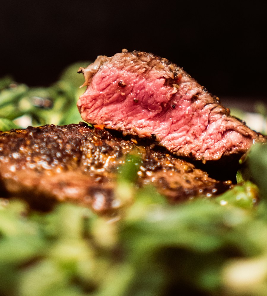 Seared steak